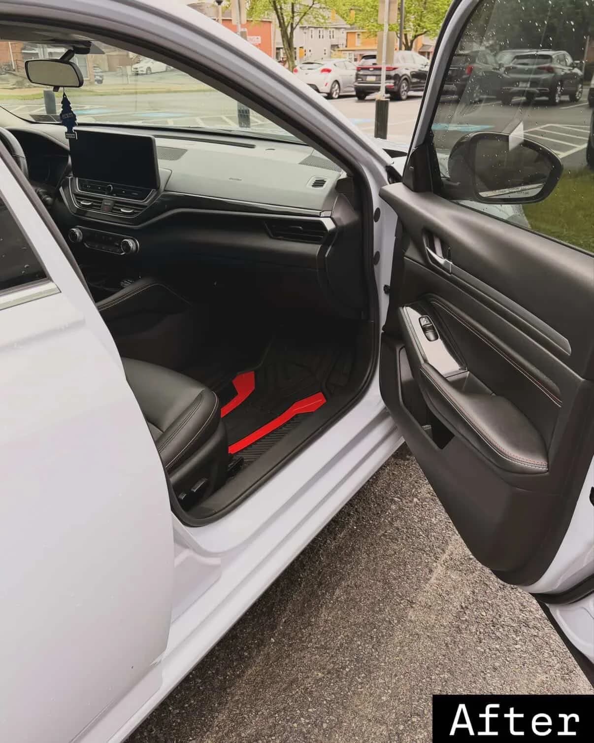 Vehicle after Carpet Vacuum & Spa service