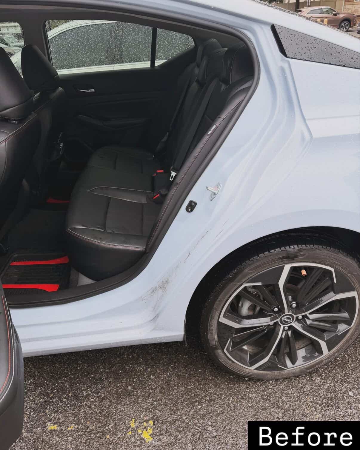 Vehicle exterior before detailing