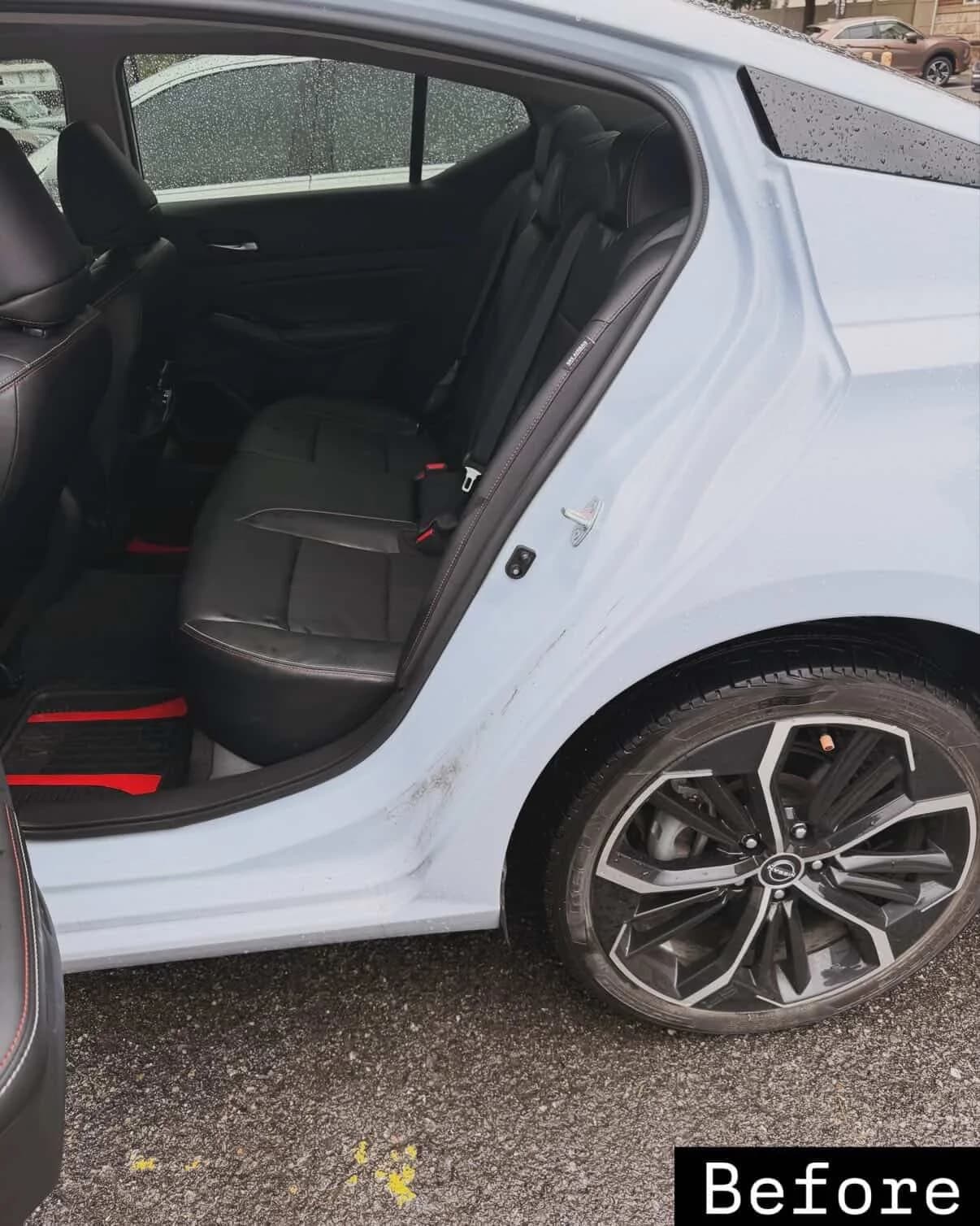 Vehicle exterior before detailing